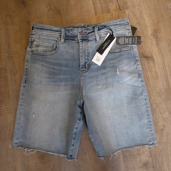 Liverpool Pants - Liverpool Tucker Hi Rise Cut off Bermuda Jean Shorts size 8 29 NEW LM9331VPD